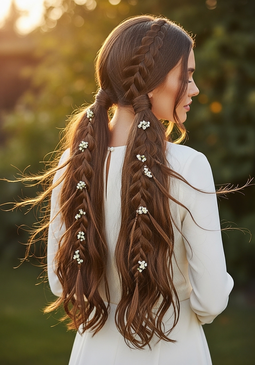 Waterfall Braided Pigtails Waterfall Braided Pigtails